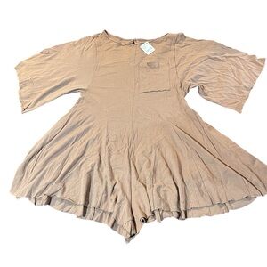 Free People Tan Jumpsuit